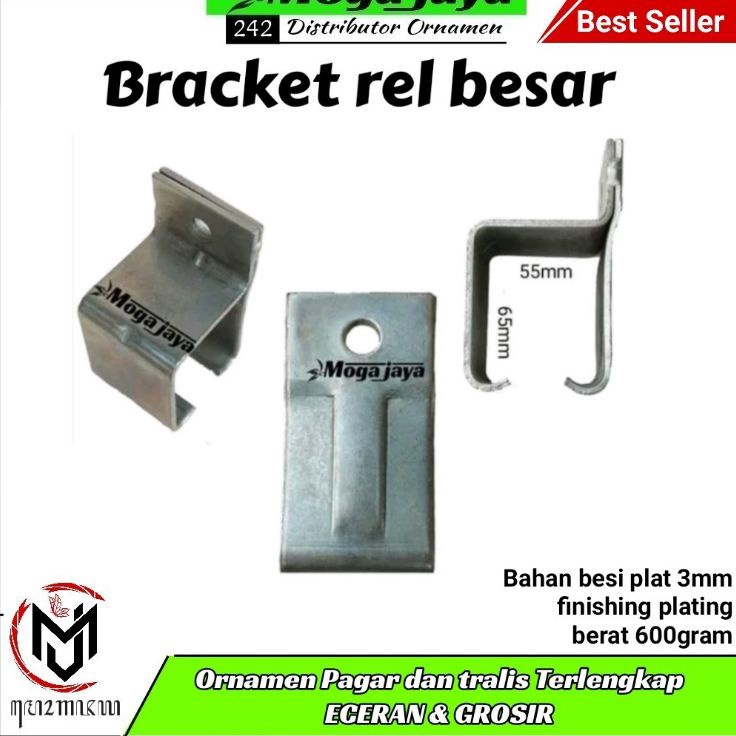 Obral Laris  bracket rel BESAR pintu garasi dudukan rel atas pintu garasi