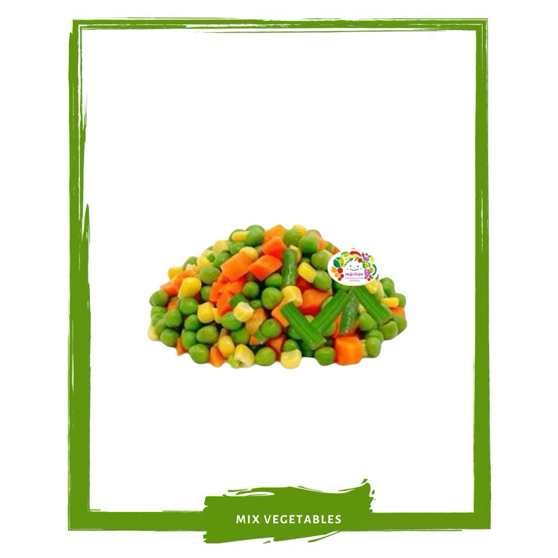 

Mix Vegetables Fresh / Buncis / Wortel / Jagung / Kacang Polong / Sayur Sayuran Segar On Mallahrizwa