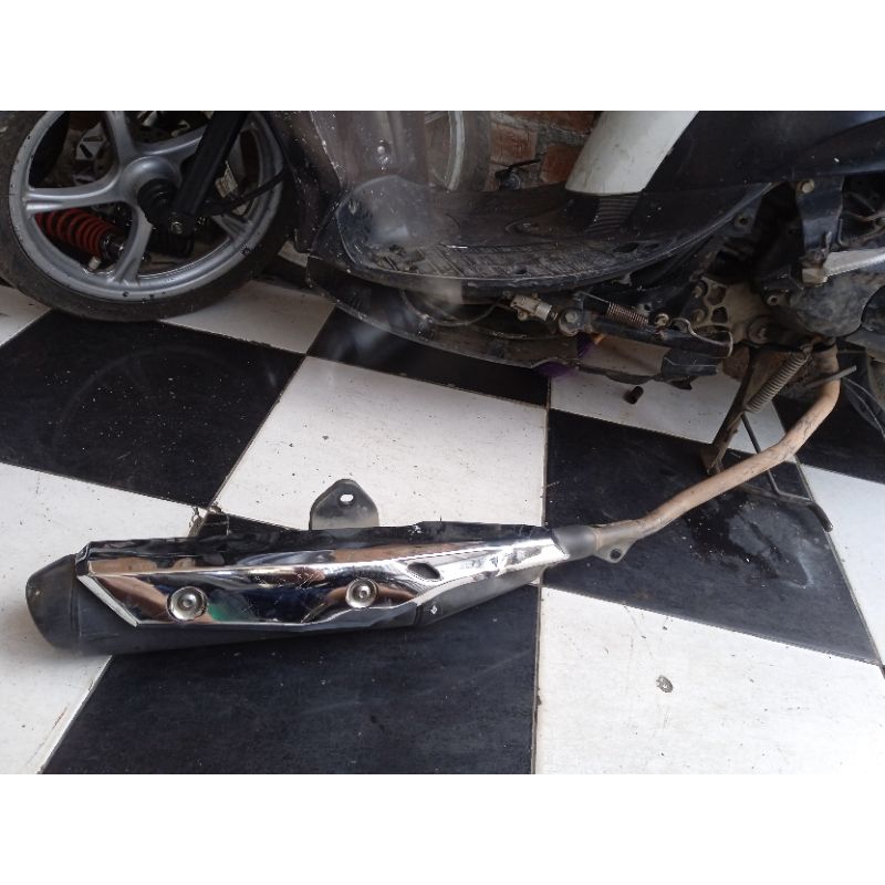knalpot supra x 125 injeksi orsinil copotan motor
