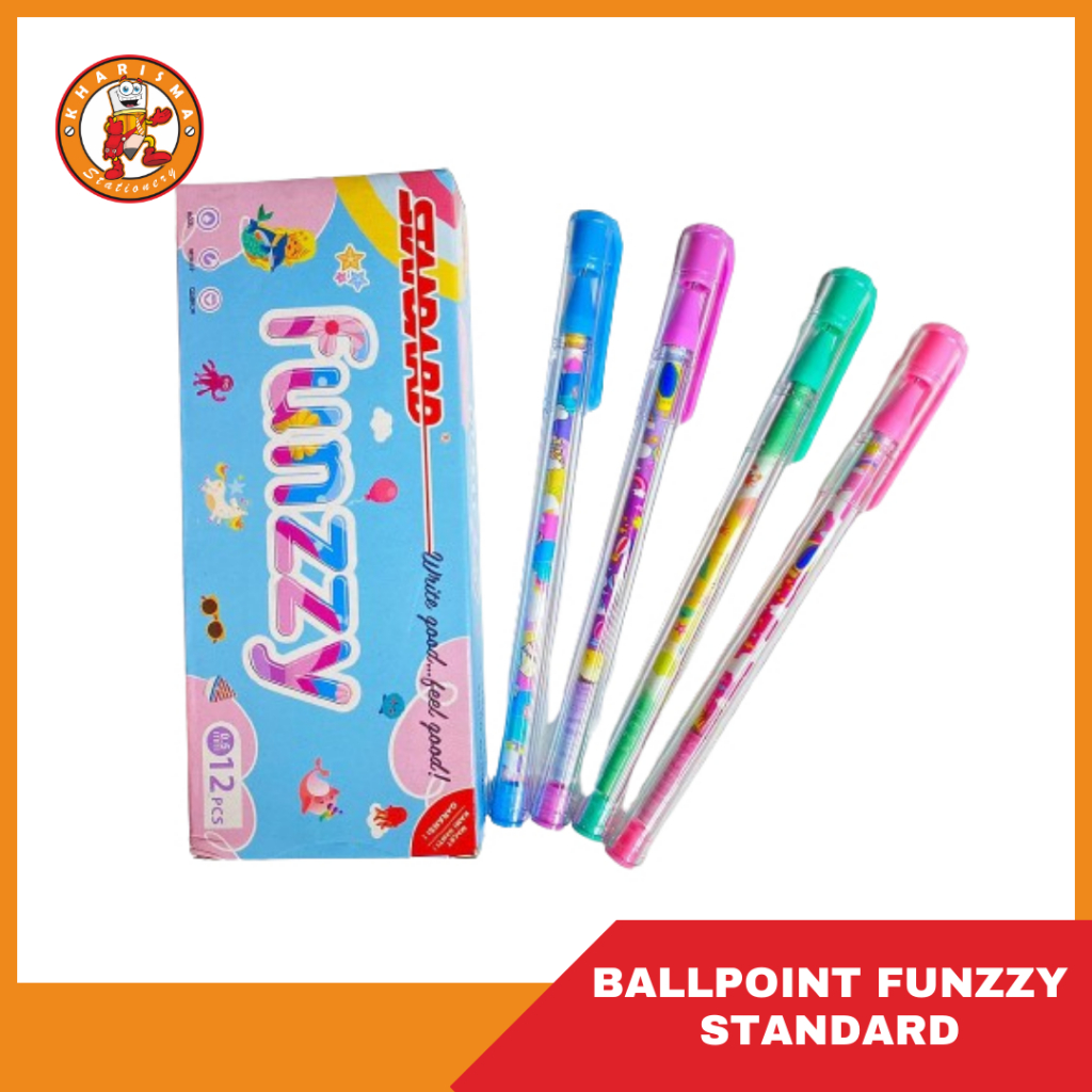 

Ballpoint / Bolpen / Pulpen Funzzy General Hitam Standard MURAH ( 1 PACK )
