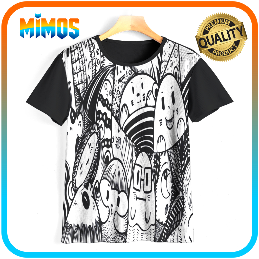 Kaos Doodle Chiby DO3D-05 Kaos Keren Baju Seniman Art Kaos Anak & Dewasa Laki Laki Permpuan Umur 1-1