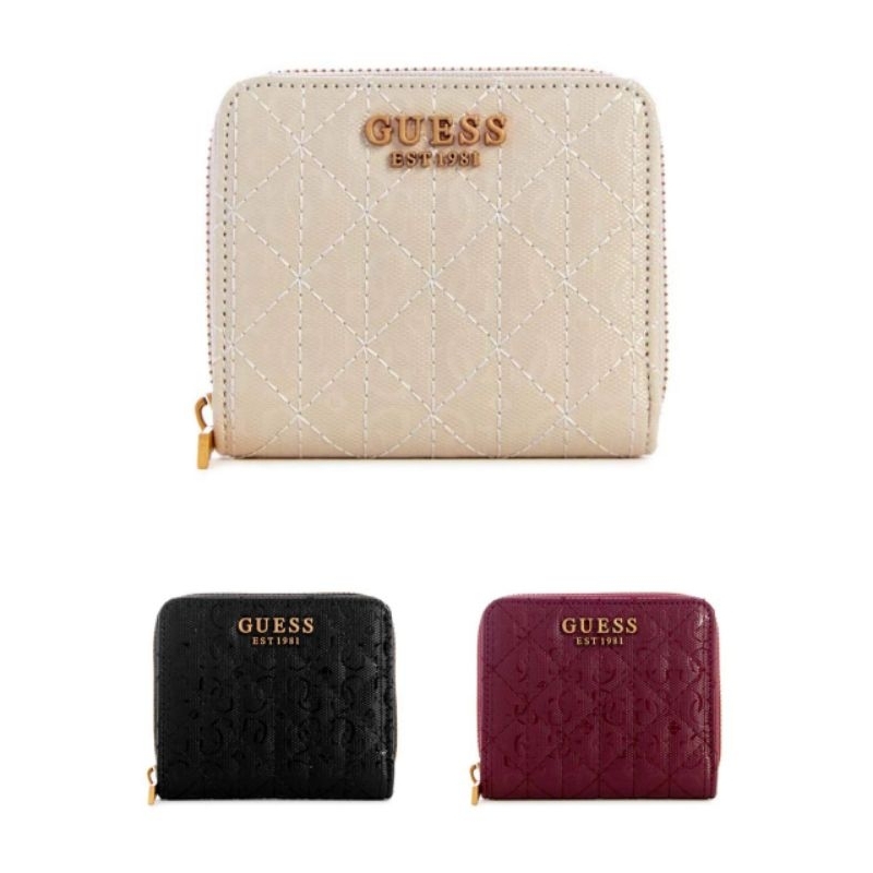 (Free parfum + box) Dompet Guess Small Wallet - Aveta Small Zip