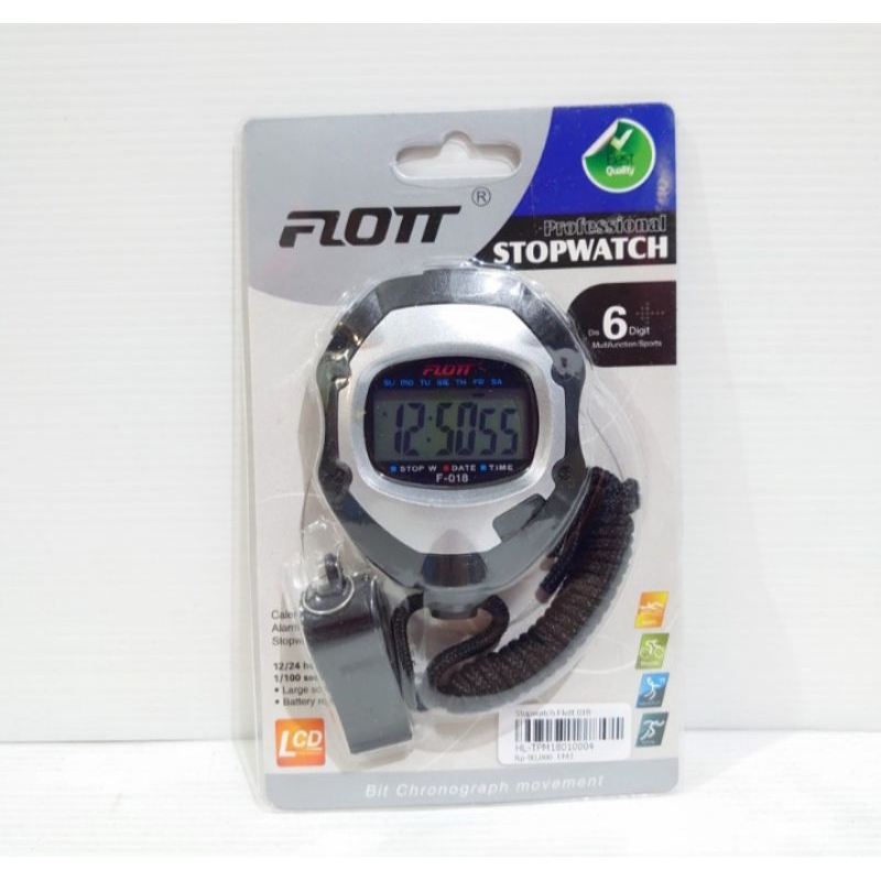 Stopwatch Digital Olahraga Plus Peluit Stopwatch Flott
