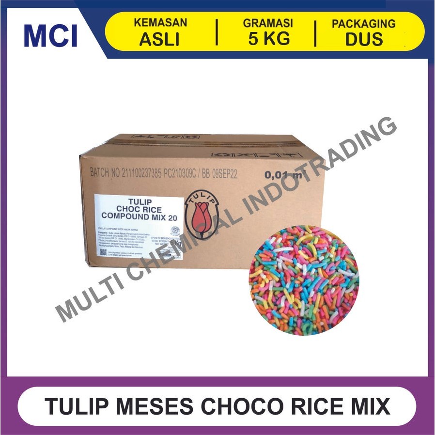 

TULIP MESES WARNA WARNI CHOCORICE MEISES MIX 5 KG / MEISES / CERES