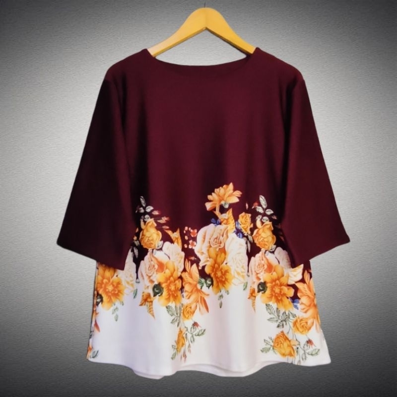 BLOUSE JUMBO XXXL - Rossie Mawar SCUBA