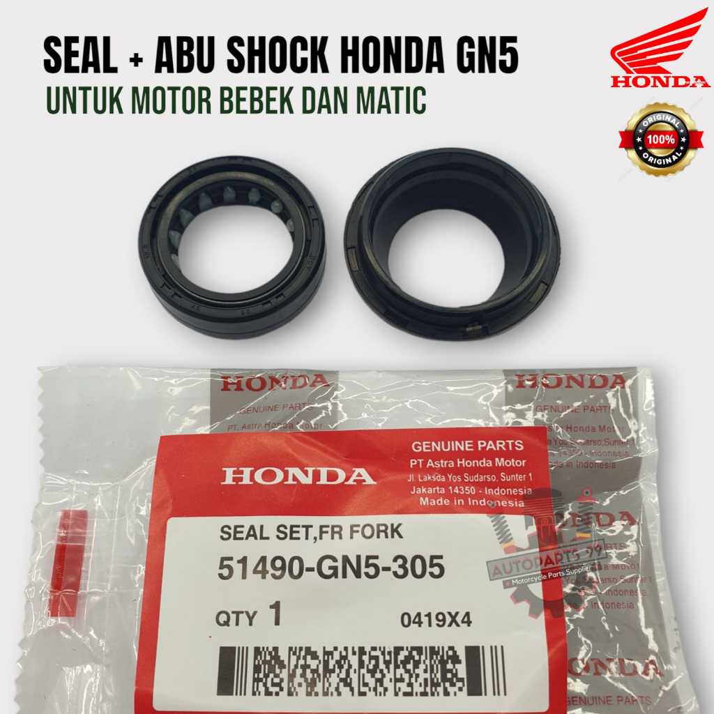 Seal Shock Depan Honda Beat Grand Supra Karisma Plus Abu Shock Original Honda Seal Shock GN5