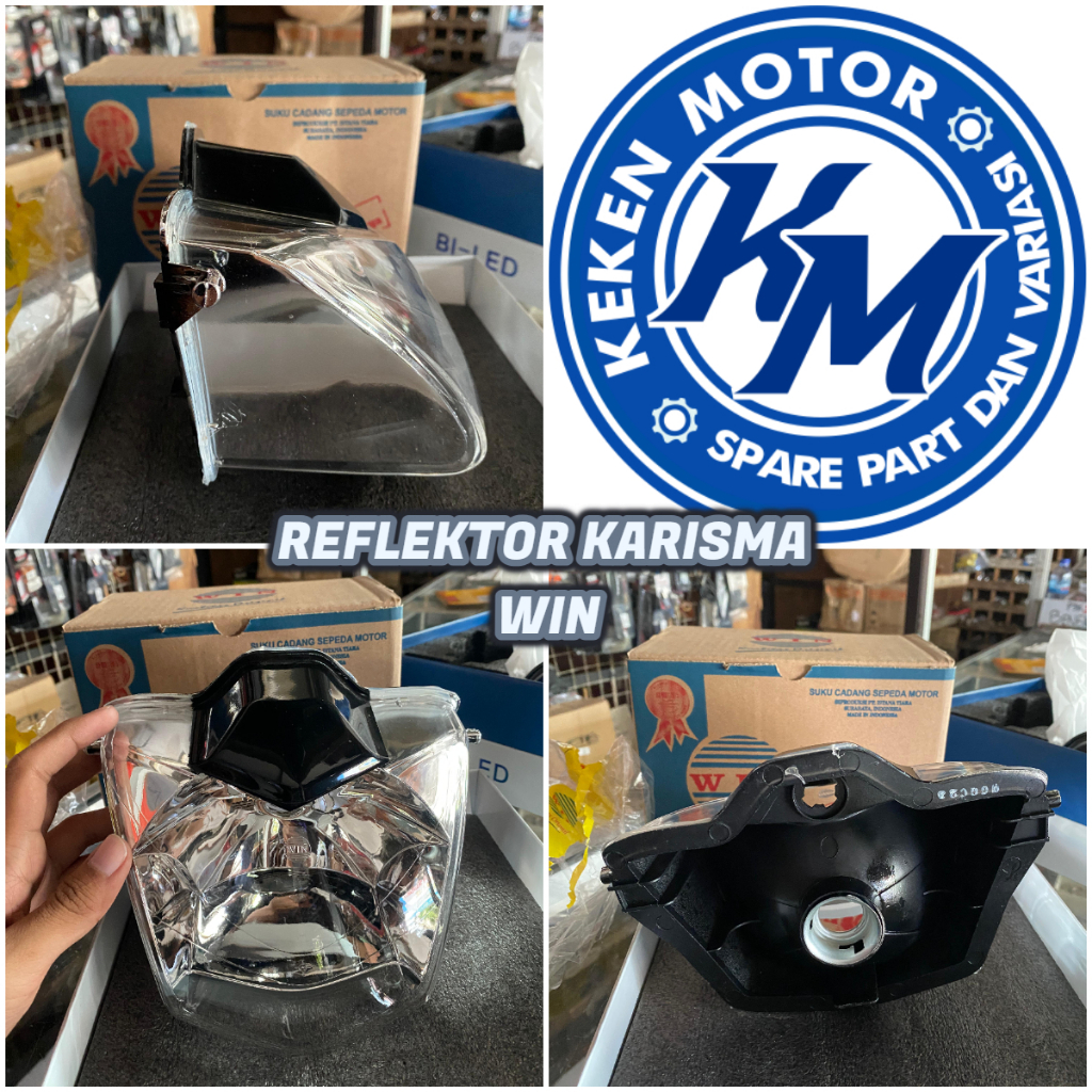 LAMPU DEPAN REFLEKTOR BUAT KARISMA WIN || REFLEKTOR LAMPU DEPAN KARISMA MERK WIN