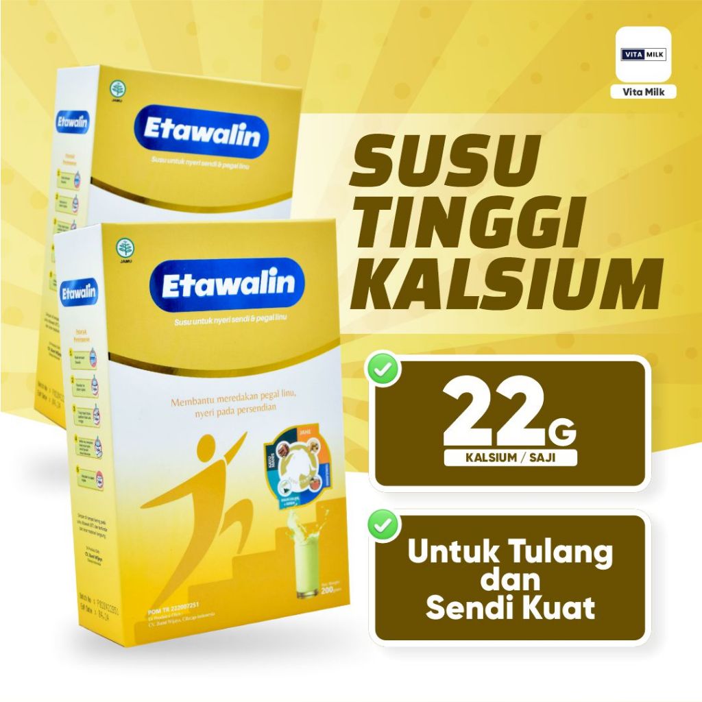 

1 BOX ETAWALIN 100% ORIGINAL 1 BOX | Susu Kambing Ori Official Store Asli Ampuh Atasi Nyeri Sendi Dan Pegel Linu ETAWALIN