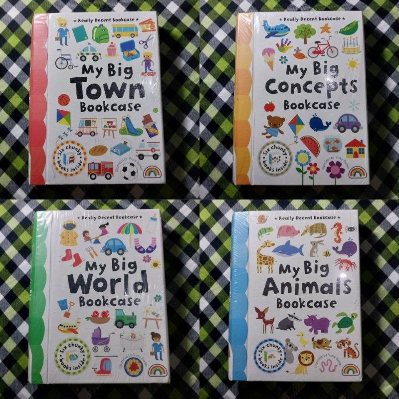 Board Book Really Decent Bookcase: My Big Town, My Big Concepts, My Big World, My Big Animals