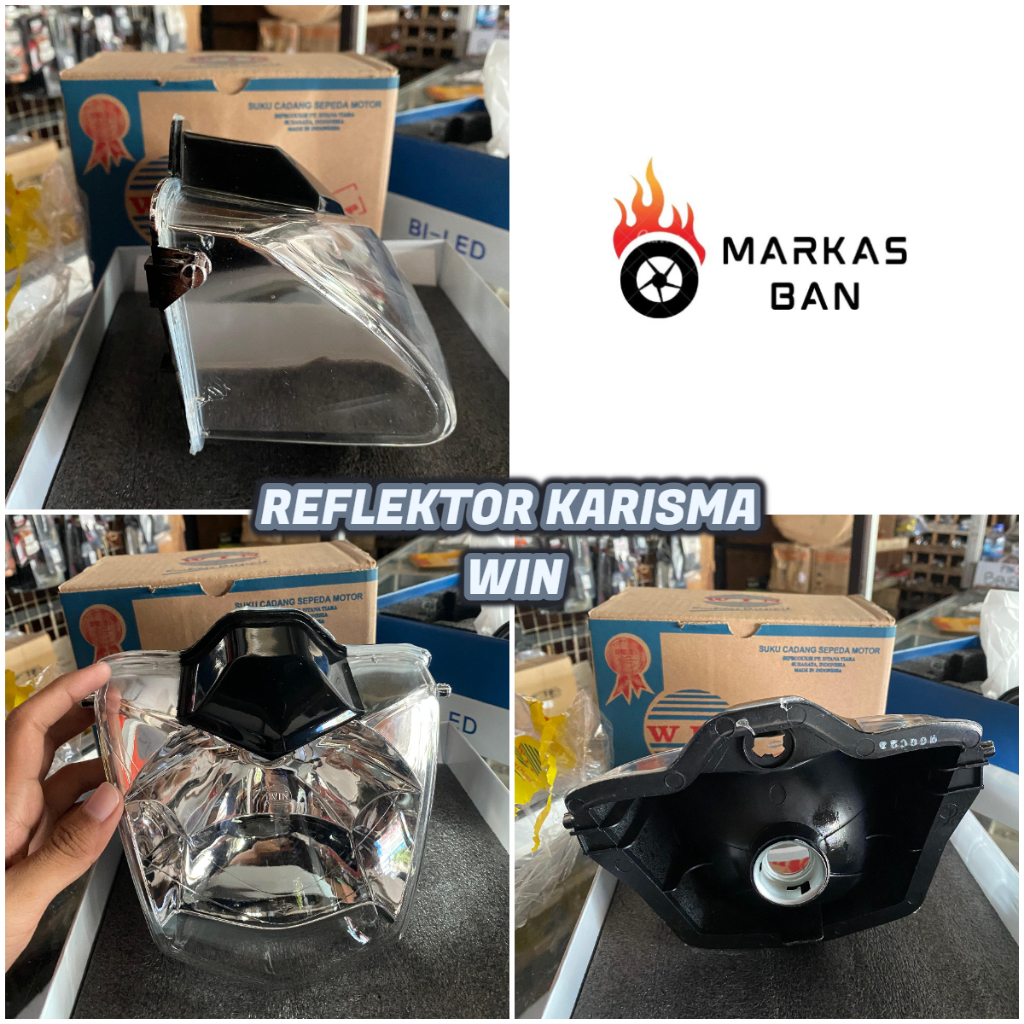 REFLEKTOR /HEADLAMP KARISMA MERK WIN || REFLEKTOR / LAMPU DEPAN KARISMA MERK WIN