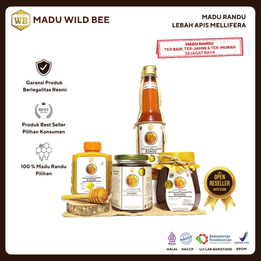 

WB Wild Bee - Madu Randu / Lebah Apis Melifera - Kemasan Ekonomis