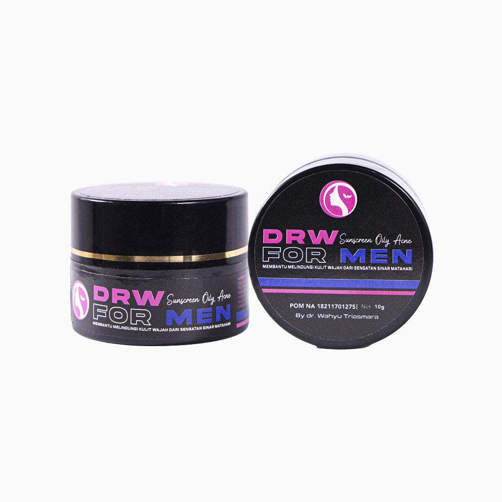 Krim siangnya kulit berjerawat pada pria Suncreen oily acne Drw For Men Krim siang jerawat untuk kul