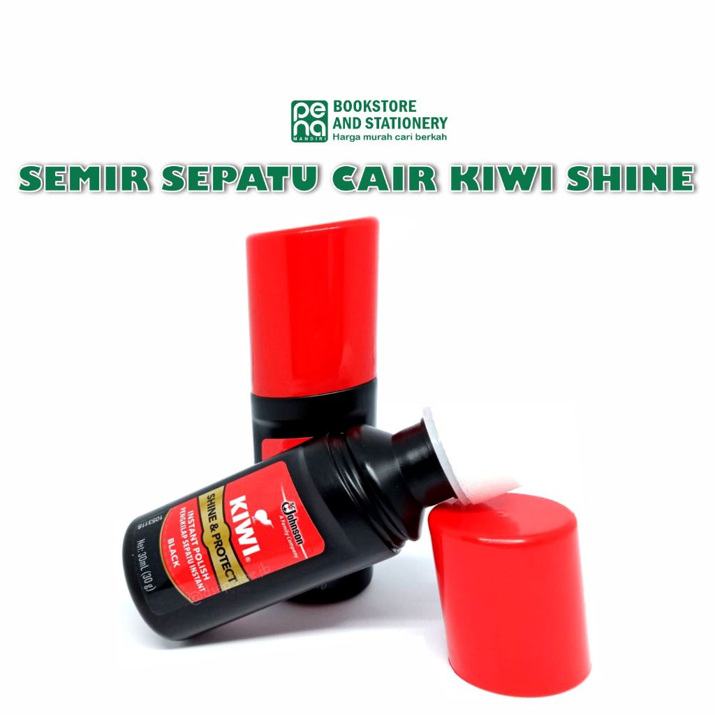 Semir Sepatu Cair KIWI Shine & Protect Warna Hitam Coklat