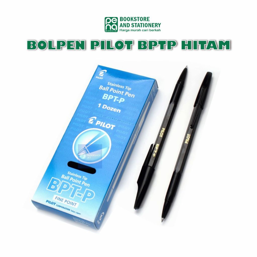 

Bolpen pilot BPTP hitam 1 Pack Isi 12 pcs