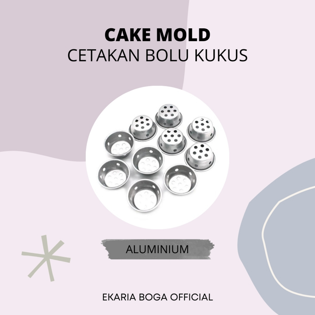 CAKE MOLD | CETAKAN ALUMINIUM | CETAKAN KUE BOLU KUKUS | CETAKAN BOLU KUKUS MEKAR | MUFFIN CAKE | CE