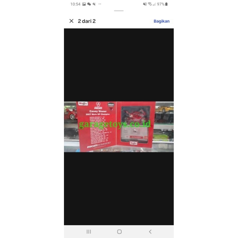 Maisto 1:18 Diecast MOTOGP 2007 Ducati Desmosedici Casey Stoner World Champions Limited Edition