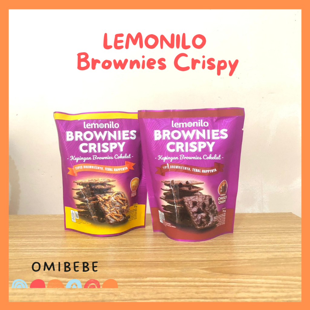 

LEMONILO Brownies Crispy 40g - Cemilan Diet Sehat - Brownies Crispy Coklat dan Keju