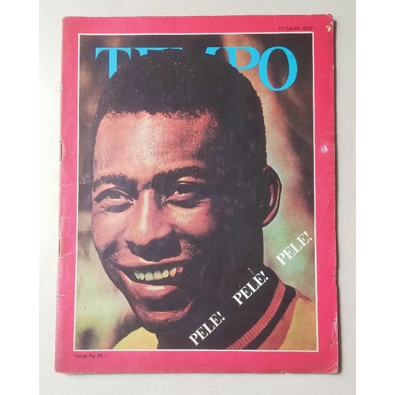Majalah Tempo lama 17 Djuni 1972 : Cover PELE / edisi langka