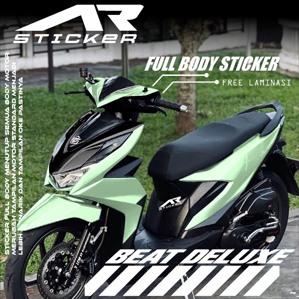 Sticker Motor Full Body POLOS Honda Beat Deluxe Beat Street Decal Stiker Beat 2020 2021 2022 2023 Mo
