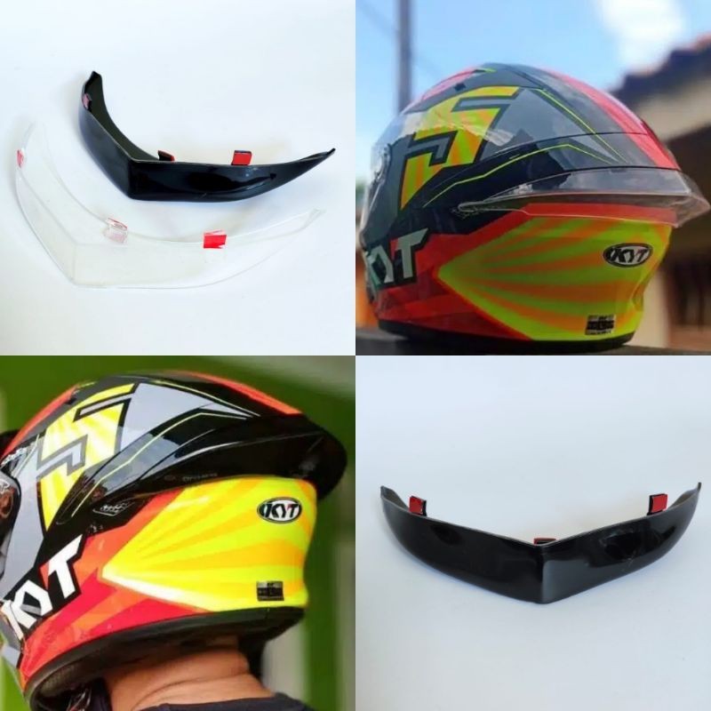SPOILER 3D KYT TT COURSE / SPOILER HELM KYT TT COURSE 3 DIMENSI