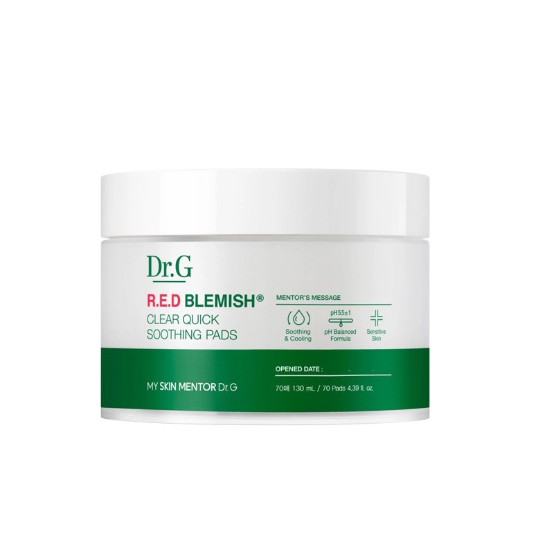 Dr. G Red Blemish Clear Quick Soothing Pads (isi 70)