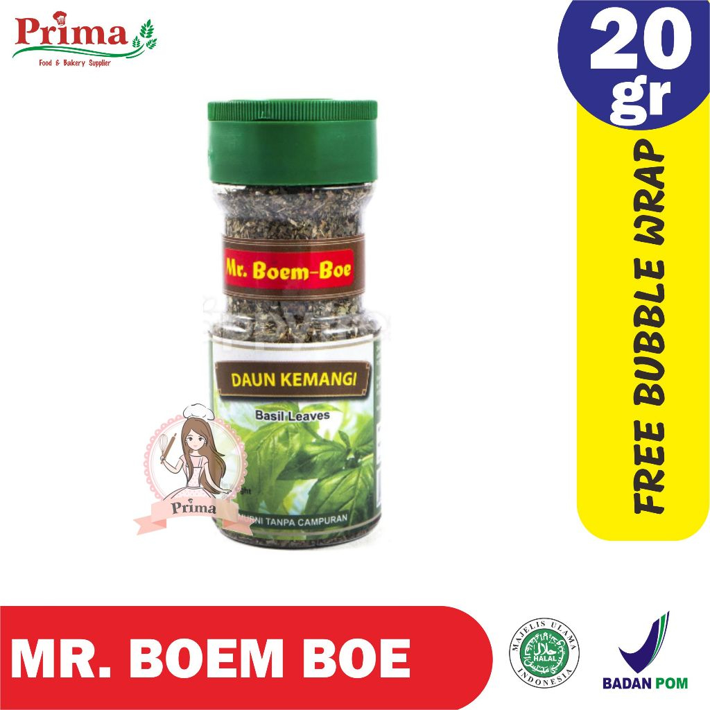 

Mr Boemboe Daun Kemangi Basil Leaves Botol 20 Gram