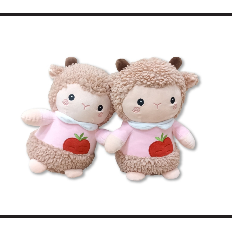Boneka Animal Domba Baju Apel