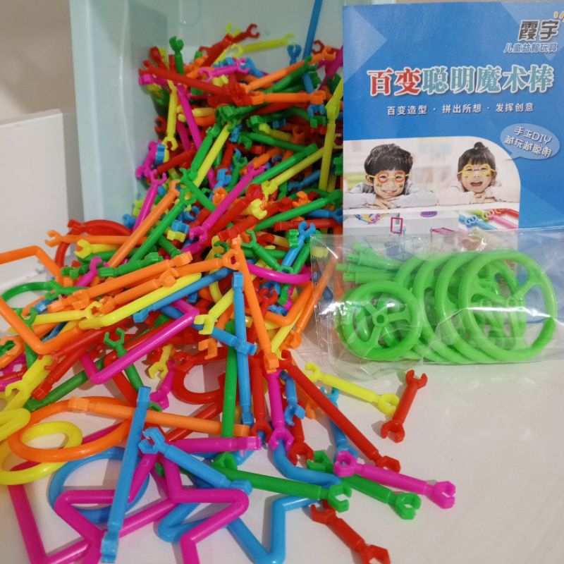 mainan anak stick smart bar wisdom stik edukasi lego block puzzle