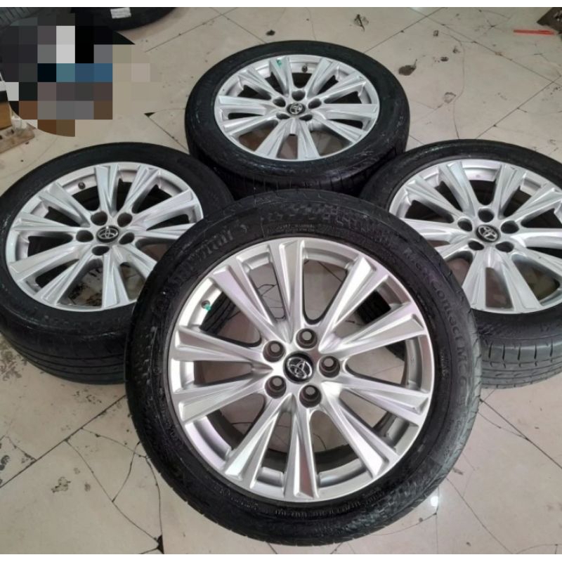 Velg Replika Vellfire Ring 18x7,5 Pcd 5x114 ET 45 Plus Ban 235 50 18 Continental