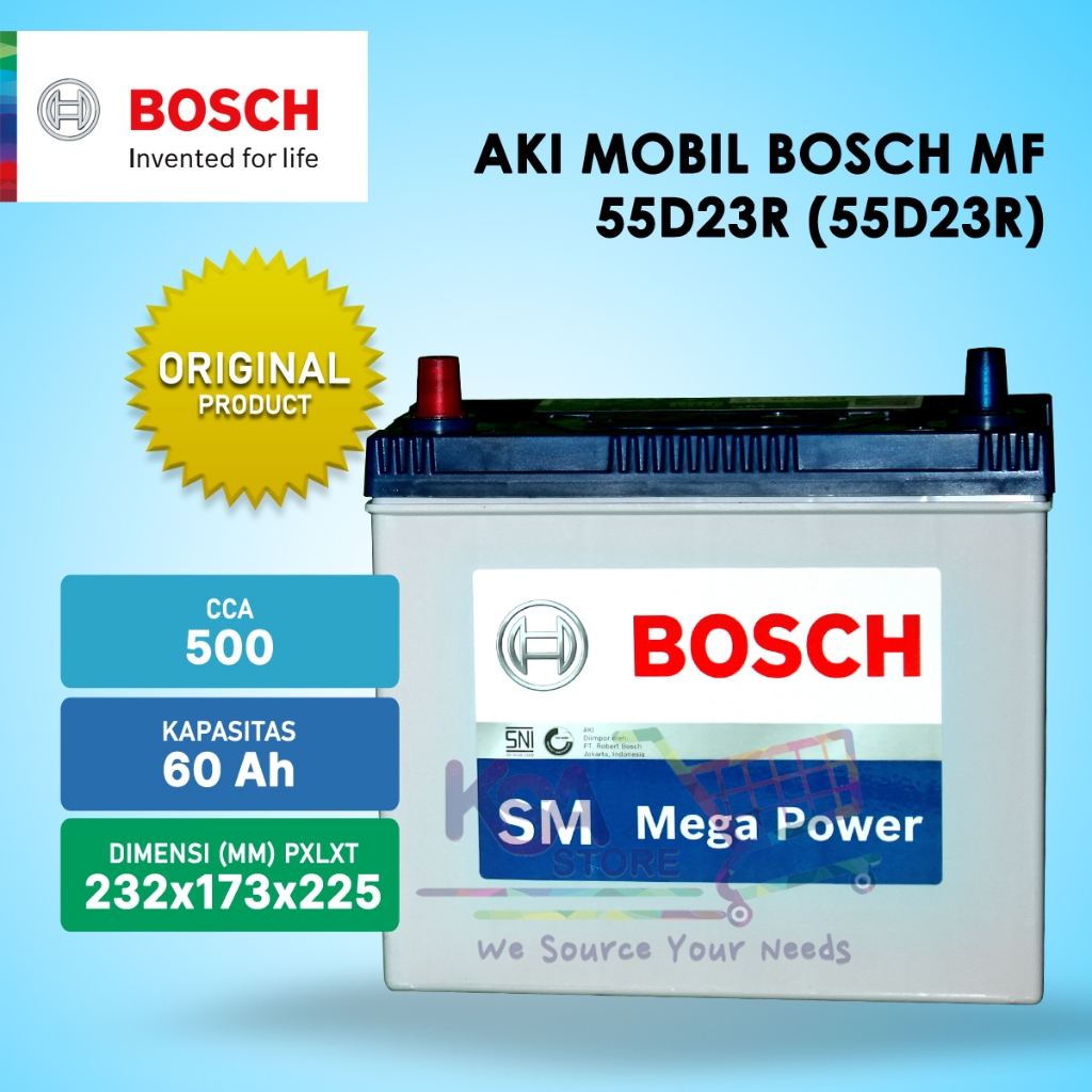 Aki Mobil BOSCH MF 55D23R (55D23R) - 60 AH