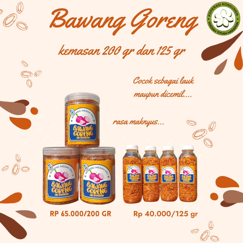 

Bawang Goreng Kemasan Sudah PIRT