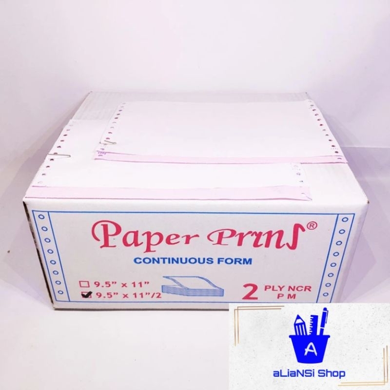 

Kertas Continuous Form 9,5" x 11"/2 (2 Ply) bagi 2 - PAPERPRYNS