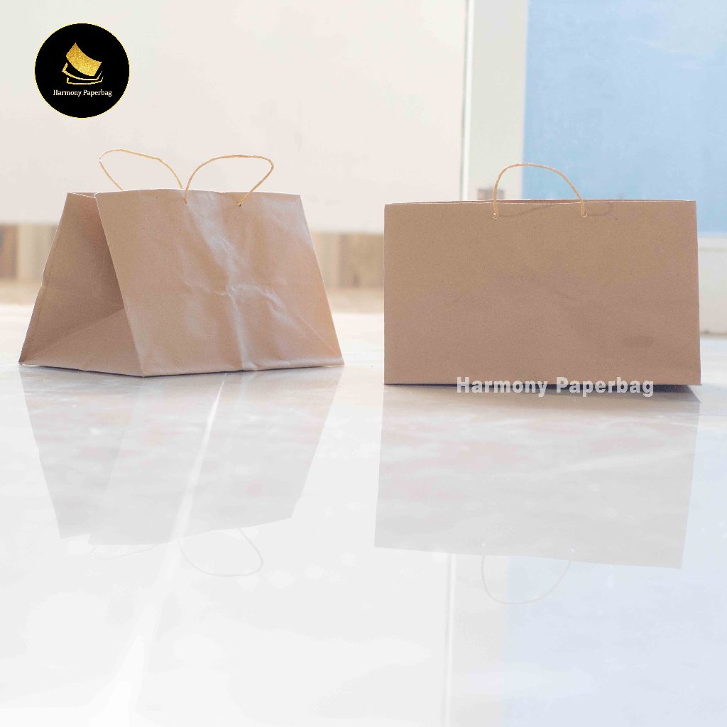 

Paper Bag Snack Brownis Souvenir Tasyakuran Wedding Elegan