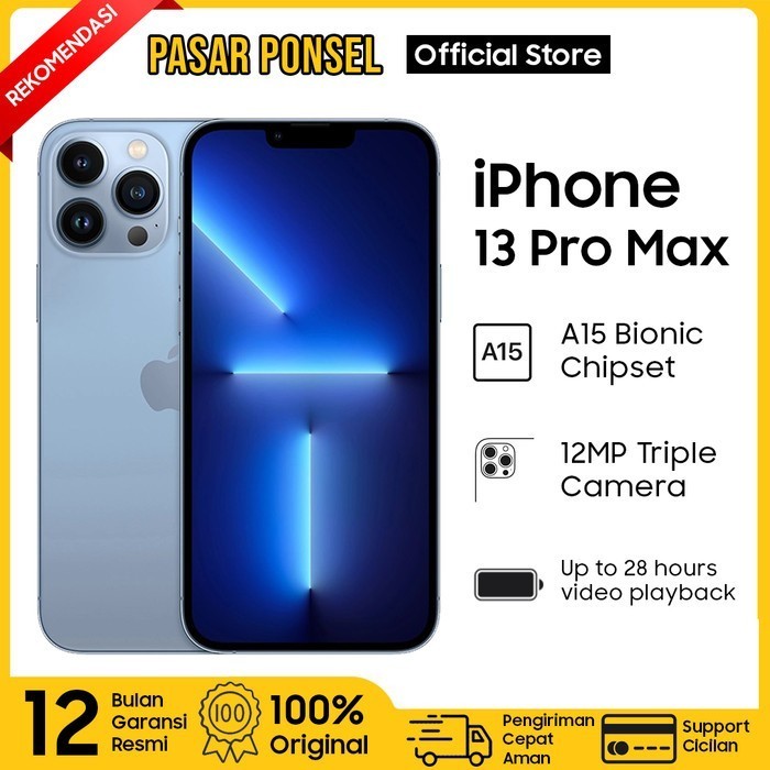 APPLE IPHONE 13 PRO MAX 512GB GARANSI RESMI IBOX TERMURAH