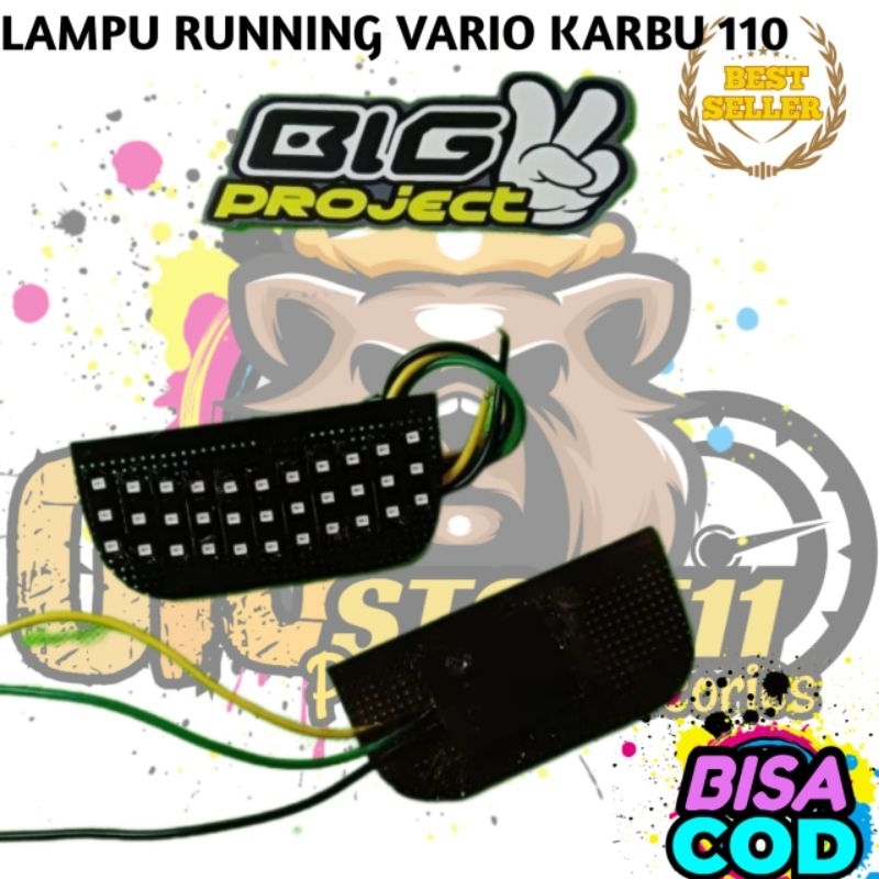 LAMPU RUNNING VARIO KARBU 110 /STOPLAMP RUNNING VARIO KARBU 110/LAMPU BELAKANG VARIO KARBU 110 8 mod