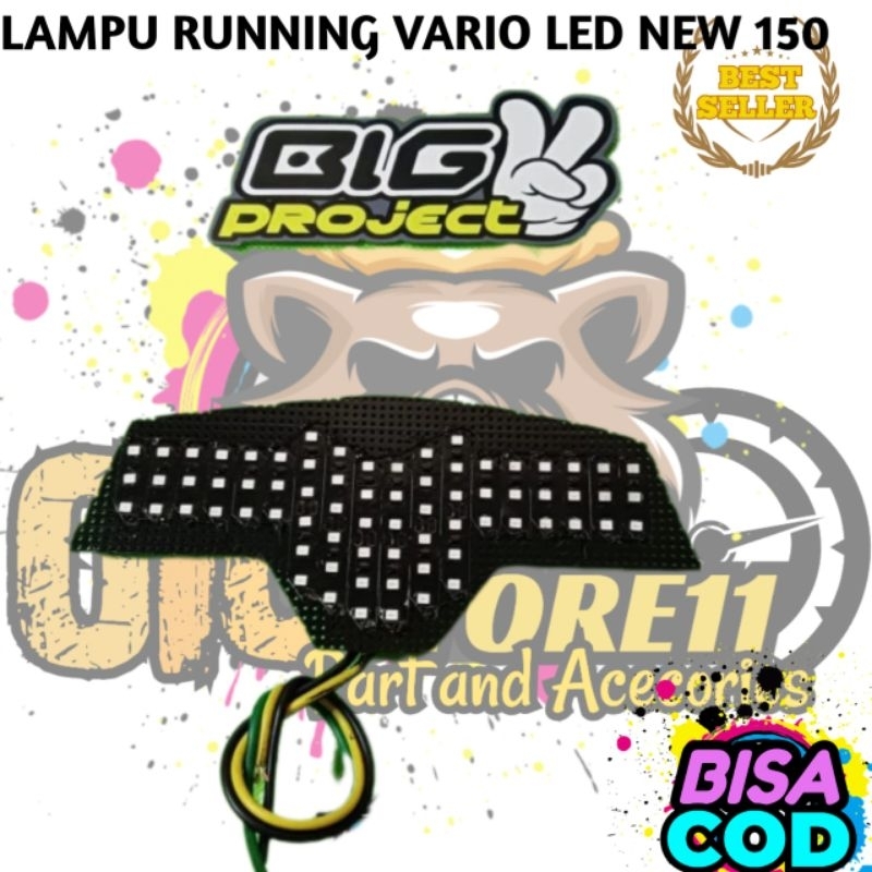 LAMPU RUNNING VARIO LED NEW /STOPLAMP RUNNING VARIO LED NEW/LAMPU BELAKANG VARIO LED NEW 8 mode