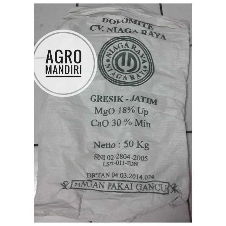 Pupuk Kapur Pertanian Kaptan Dolomit / Dolomite 50 Kg