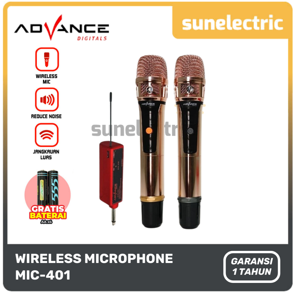 Advance Mic 401 Wireless Double Mircrophone