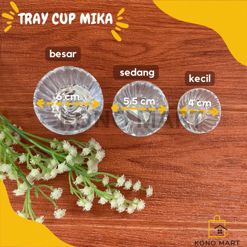 TRAY CUP MIKA SAUS & JELLY / TRAY SAMBAL SAOS KECAP / TRAY CUP MIKA PUDDING KECIL SEDANG BESAR / MIK