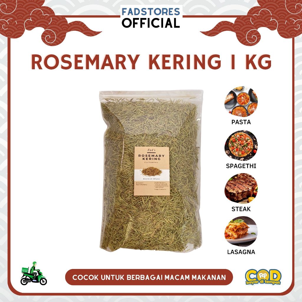 

Rosemary 1kg - Daun Rosemary Kering - Rosemary Leaves