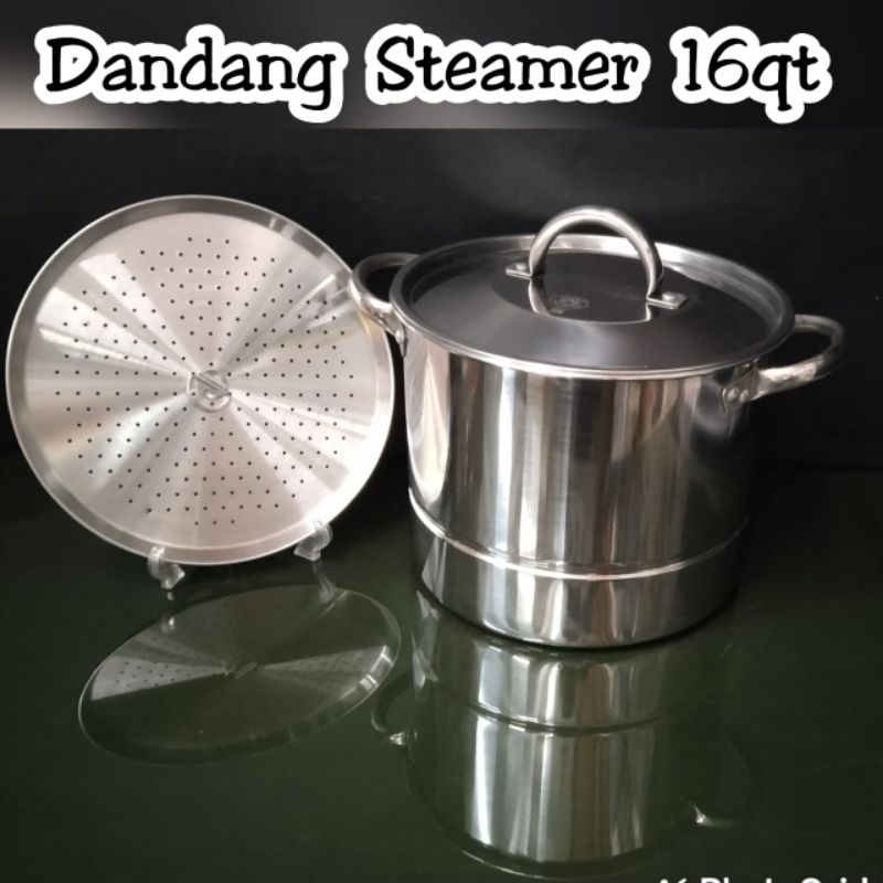 Panci Supra Steamer Dandang Steamer Supra Stainles Steel 16qt
