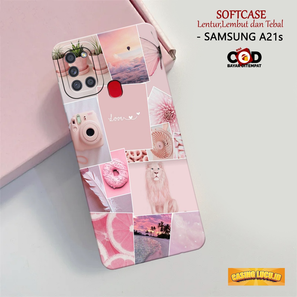 Case Hp Samsung A21s - Fashion Case AESTHETIC - Casing Samsung Galaxy A21s - Softcase TPU Pro Camera