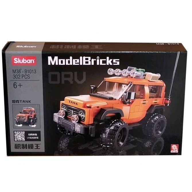 Sluban modelbrick car mainan Lego