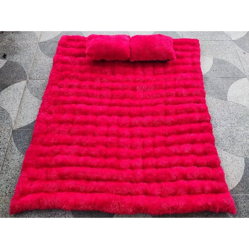promo termurah Kasur gender jumbo bonus 2 bantal kasur lantai bulu tebal/kasur menul/kasur lantai bu