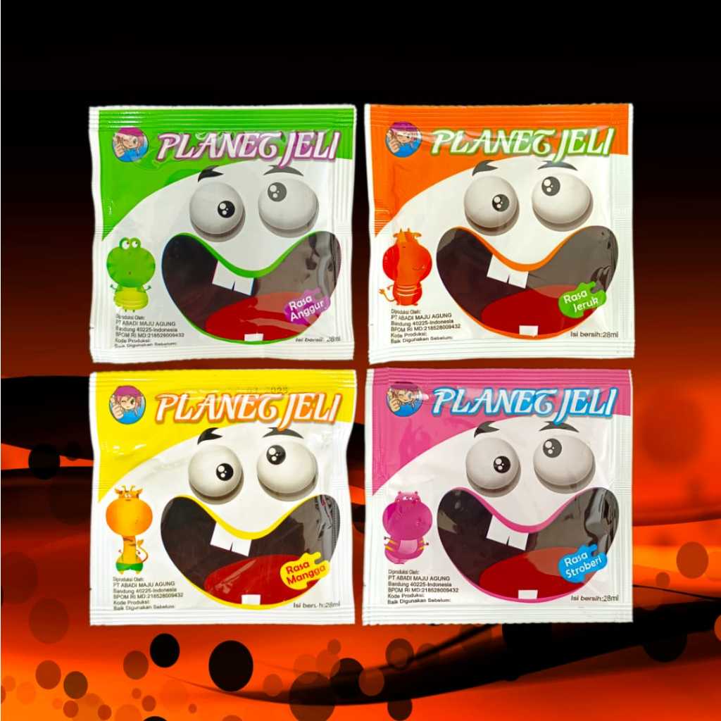 

[GROSIR!!!]Planet Jelly Gum蒟蒻28gr -1 box isi 240pcs Makanan Ringan Cemilan Anak