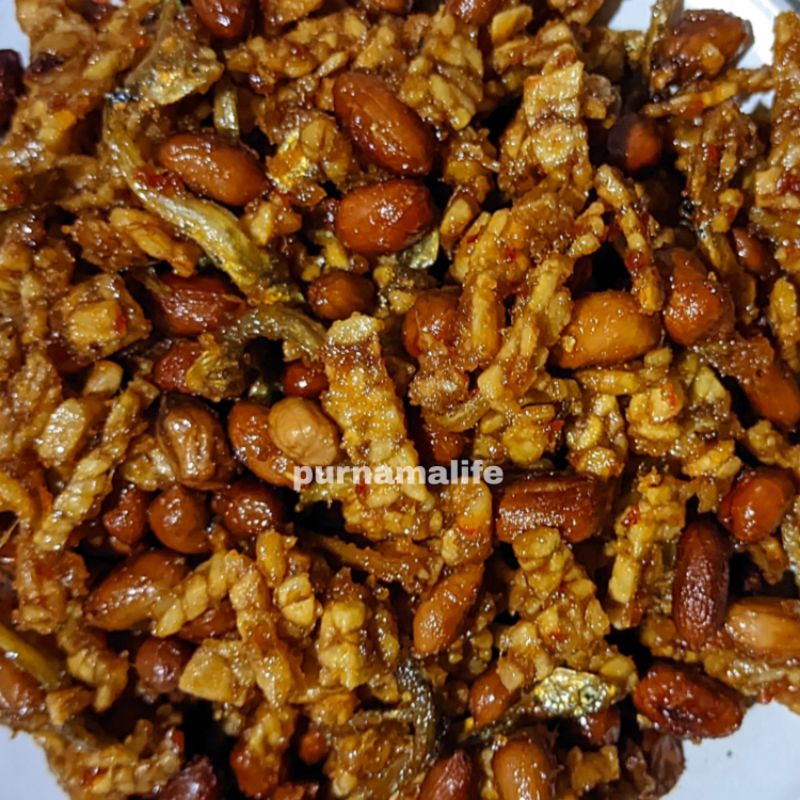 

2Xbtygneal Sakha Snack ) Orek Tempe Kacang Tanah Teri L Kering Tempe Kacang Teri L Oreg Teri Kacang
