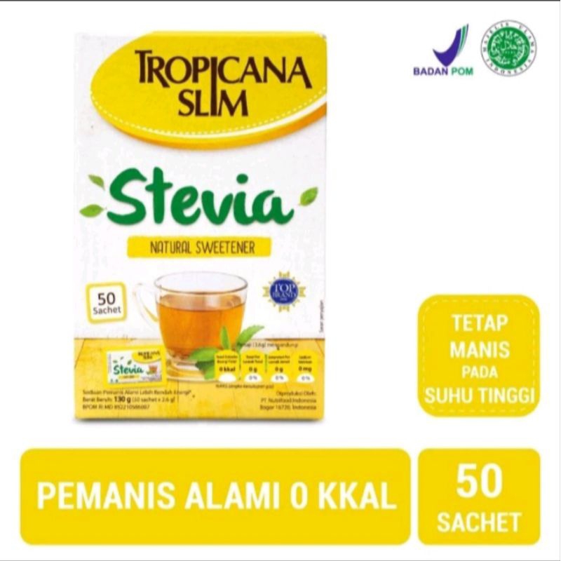 

TROPICANA SLIM STEVIA 50's