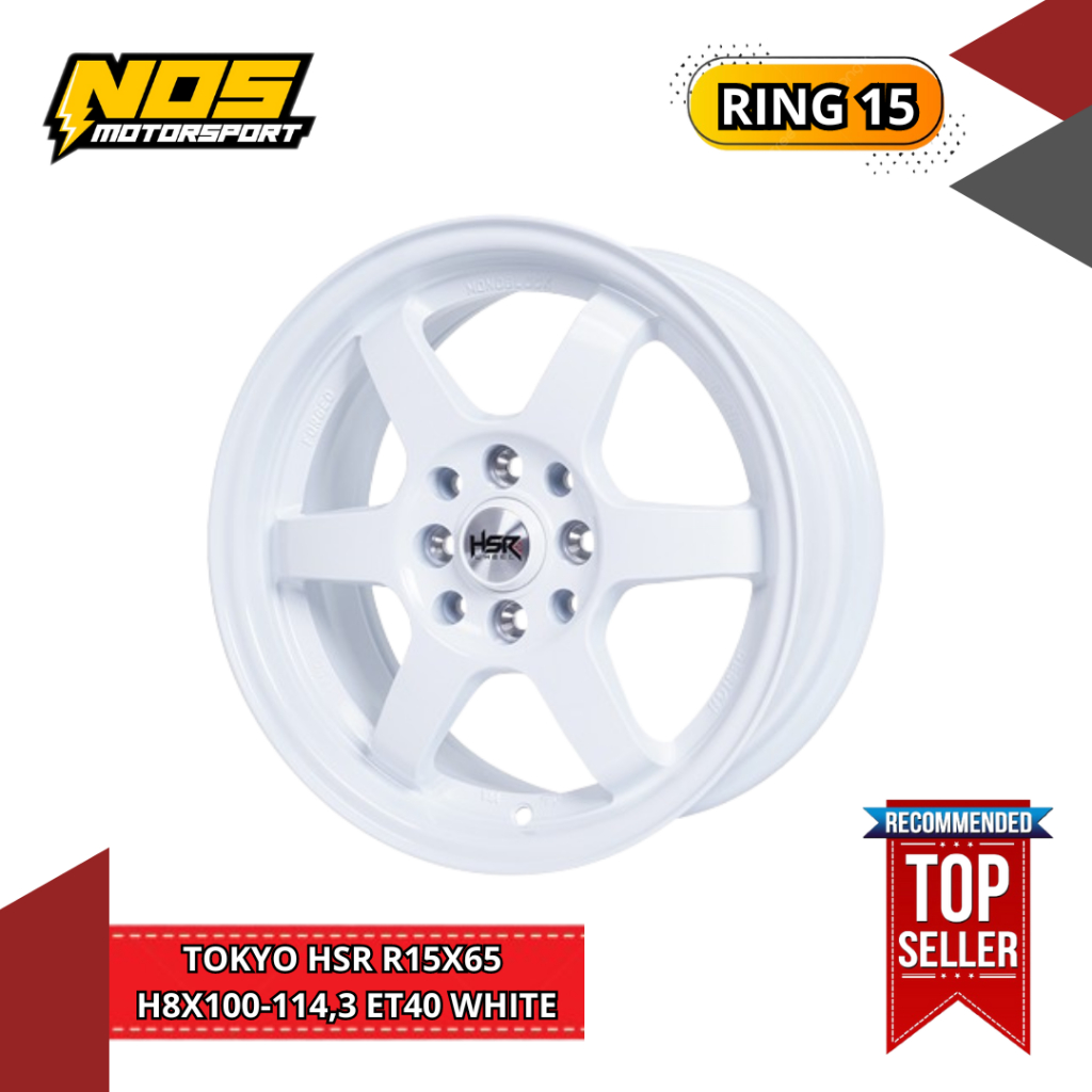 Velg mobil ring 15 HSR TOKYO pcd 8x100-114,3 buat avanza, ignis, calya, brio, vios lebar 6,5 et 40 w