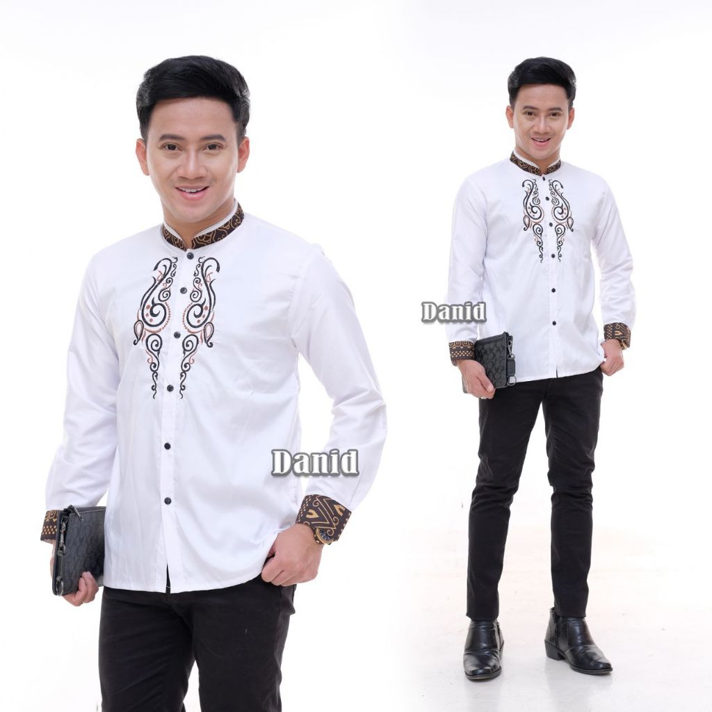 Baju koko lengan panjang | Koko Batik pria | Baju Koko Dewasa Jumbo XXL XXXL