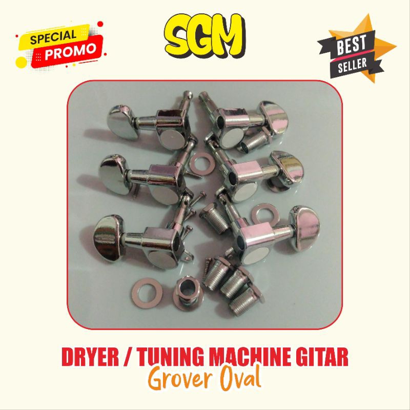 DRYER GROVER SATUAN UNTUK GITAR AKUSTIK DAN ELEKTRIK PUTERAN GITAR TUNING MACHINE
